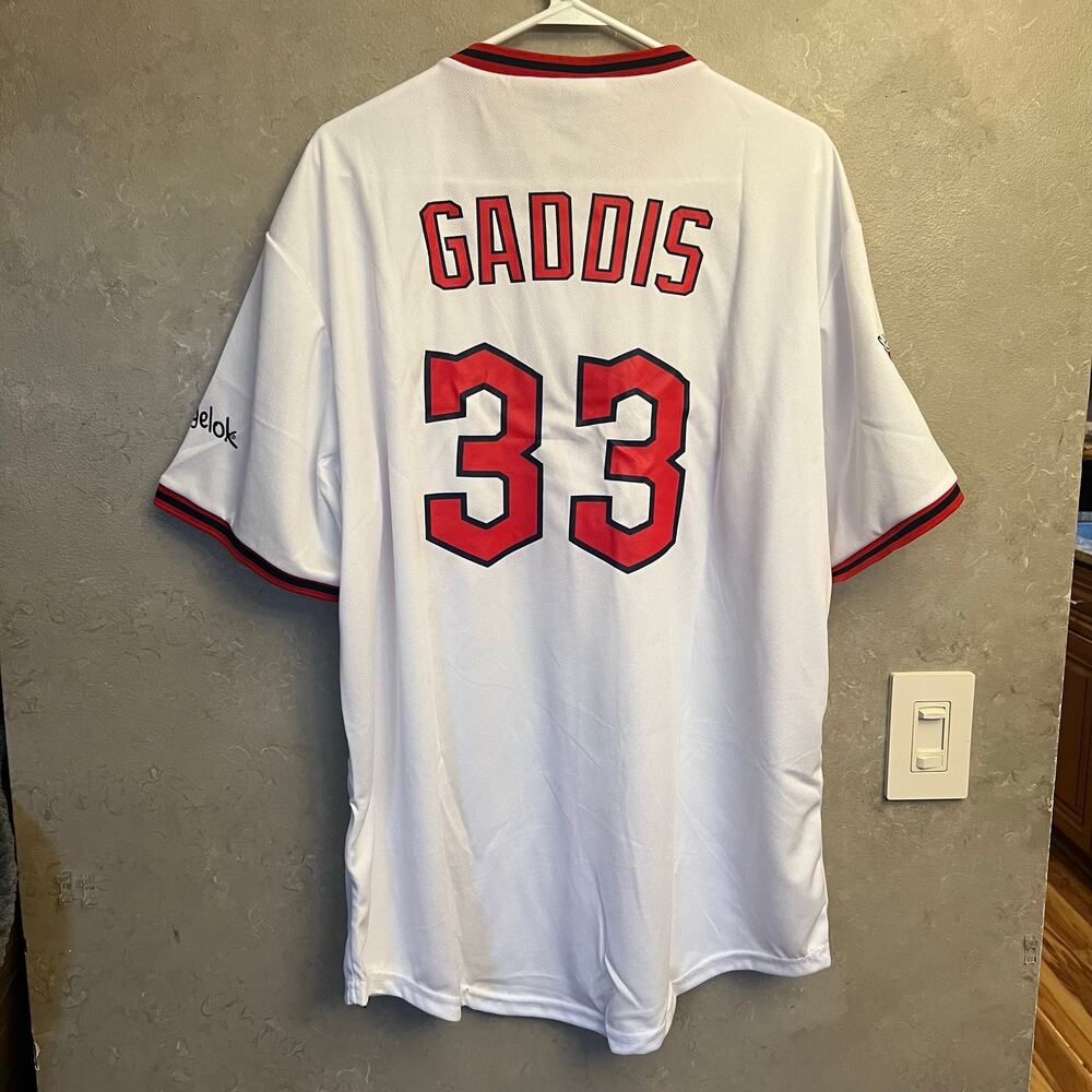 Cleveland Guardians Hunter Gaddis Jersey XL White Button Up Baseball MLB New 33 - Picture 5 of 13
